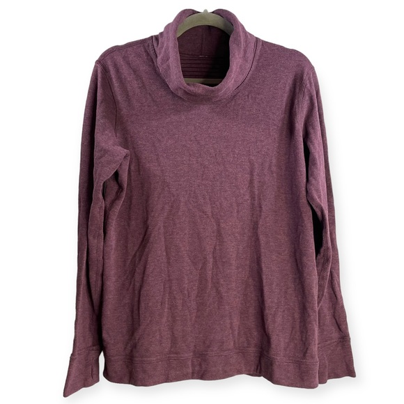 lululemon athletica Tops - Lululemon Women’s Double Up Reversible
Turtleneck Top Black Cherry Size 6